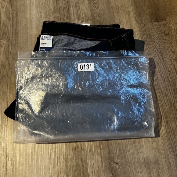 NWT Old Navy Maternity Skinny Jeans Dark Wash Denim Side Panel Stretch sz 14 NEW - Picture 9 of 10